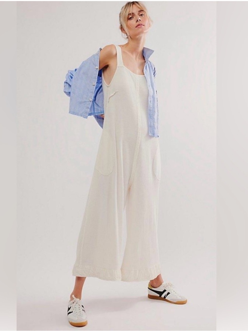 Free People Callie Wide-Leg Jumpsuit One-piece with Scoop Back